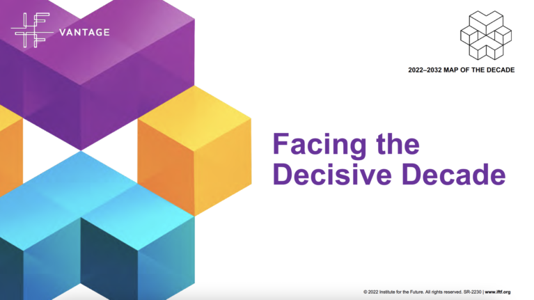 Facing the decisive decade cover